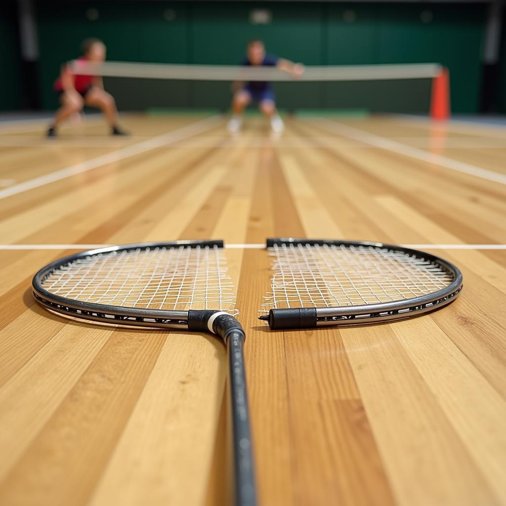 Kỹ thuật đánh và va chạm ngoài ý muốn làm gãy vợt cầu lông