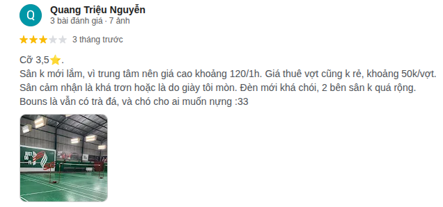 Đánh giá trải nghiệm khách hàng tại sân 291