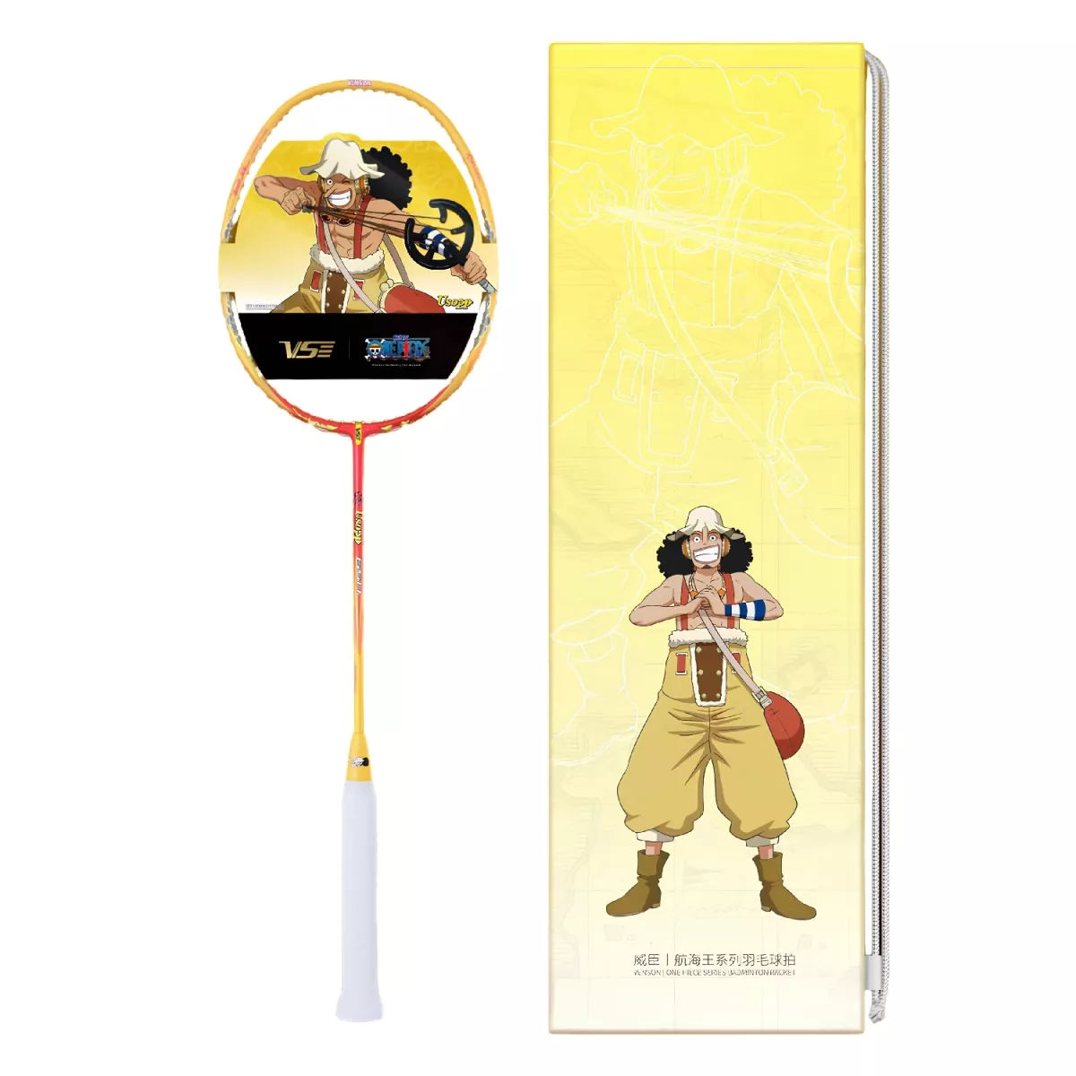 Vợt cầu lông màu cam VS One Piece Usopp – Trẻ trung, dễ chơi cho người mới