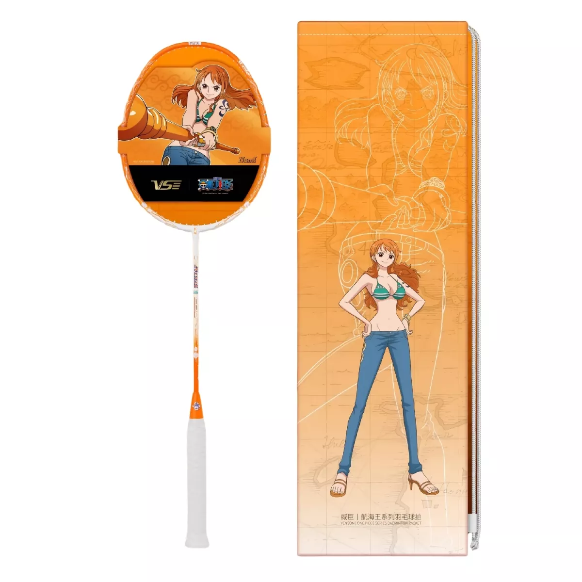 Vợt cầu lông màu cam VS One Piece Nami – Thiết kế nổi bật dành cho fan One Piece